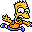 Bart falling icon
